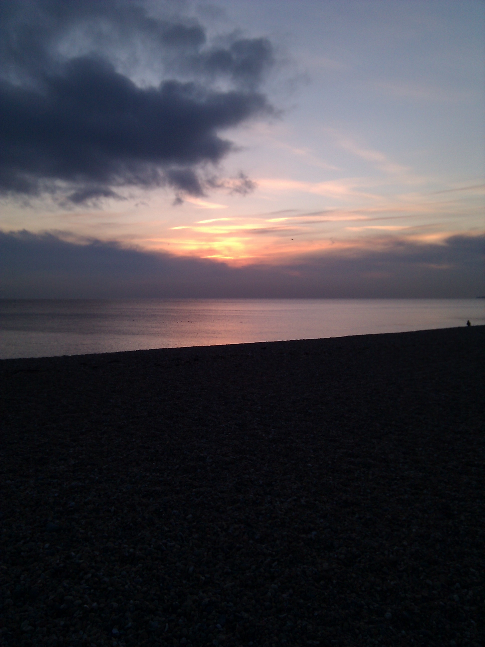 Sunset over the English Channel